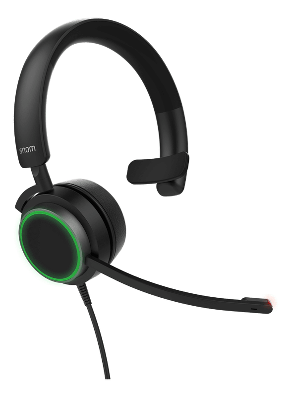 Snom A330M Mono Over-Ear Headset, Passive Noise Cancellation, VoIP Phone Headset, USB/3.5mm