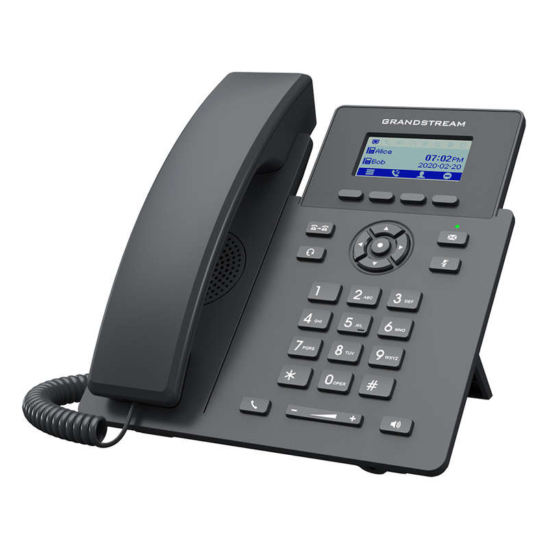 Grandstream 2-Line Carrier Desk Phone, PoE, No PSU