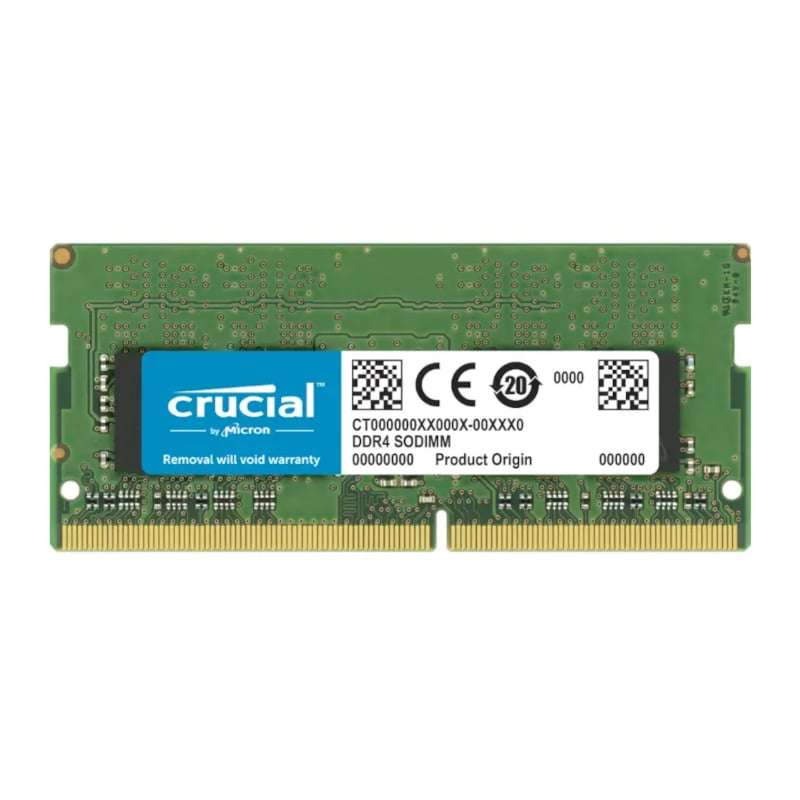 32GB Crucial 3200MHz DDR4 Dual Rank SODIMM Notebook Memory