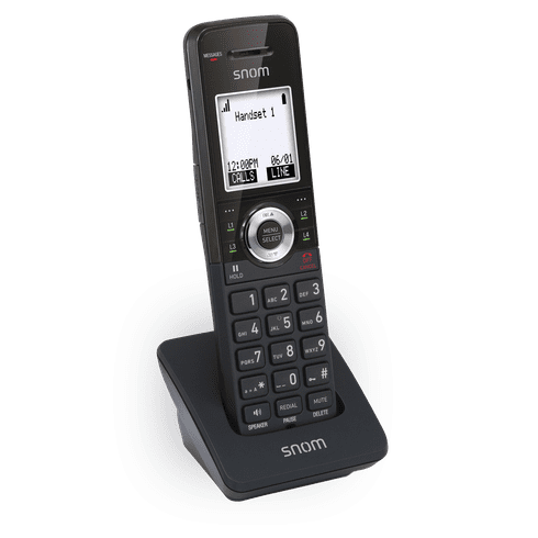 Snom M10-SC Singlecell DECT SIP Phone w/ Charging Base, 1.8''Backlit Graphic LCD