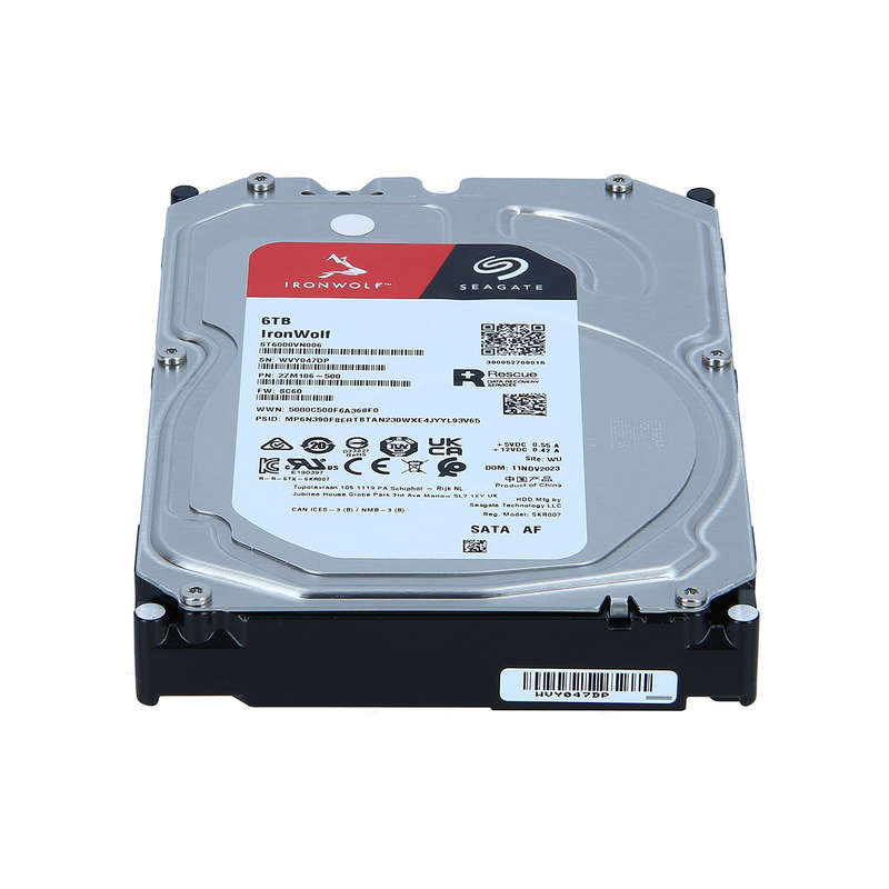 6TB Seagate IronWolf 5400rpm SATA 6Gb/s 256MB Cache 3.5" Internal Hard Drive