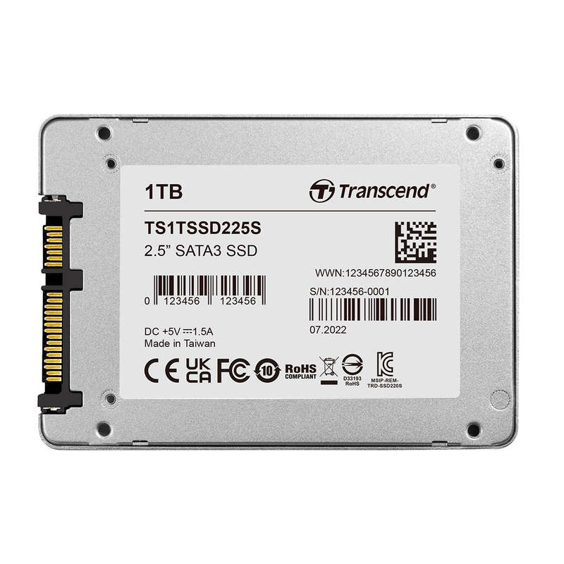 1TB Transcend SSD225S 2.5" SATA 3.0 6Gbps Solid State Drive