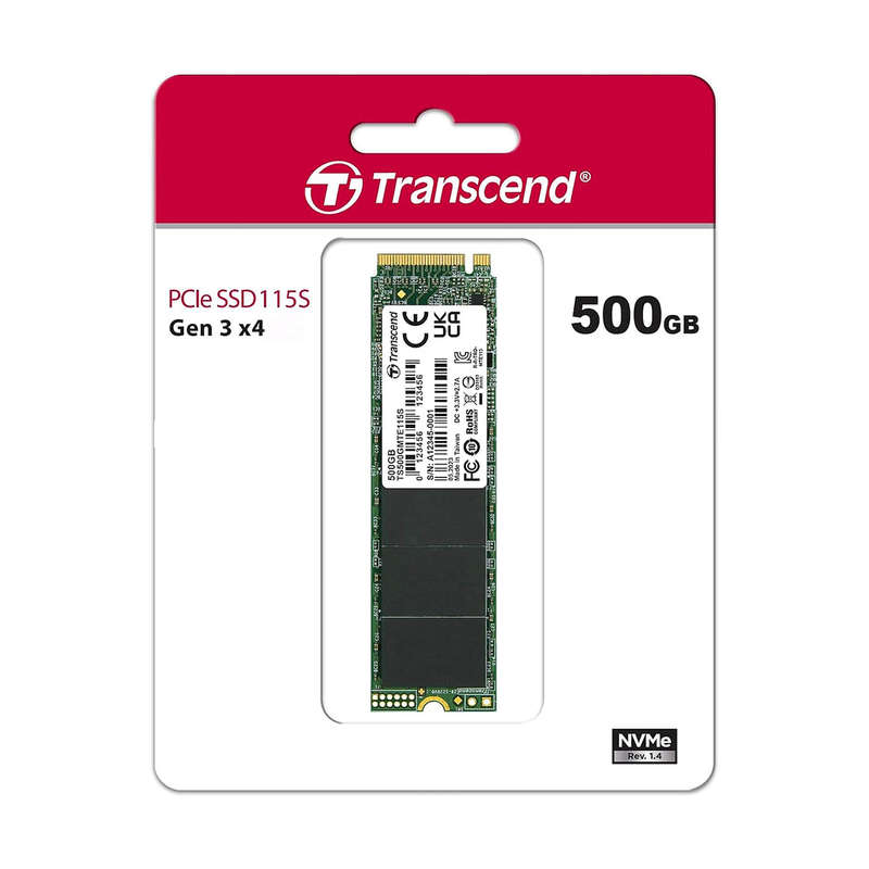 500GB Transcend 115S NVMe 1.4 M.2 PCI-Express 3.0 x4 Solid State Drive - 2280