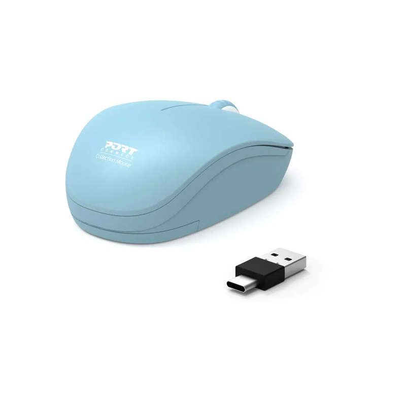 Port Designs Collection II 1600 DPI Ambidextrous Wireless Mouse Azure