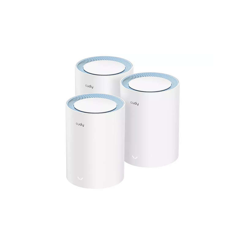 Cudy Dual Band WiFi 5 1200Mbps Fast Ethernet Mesh 3 Pack | M1200 (3-Pack)