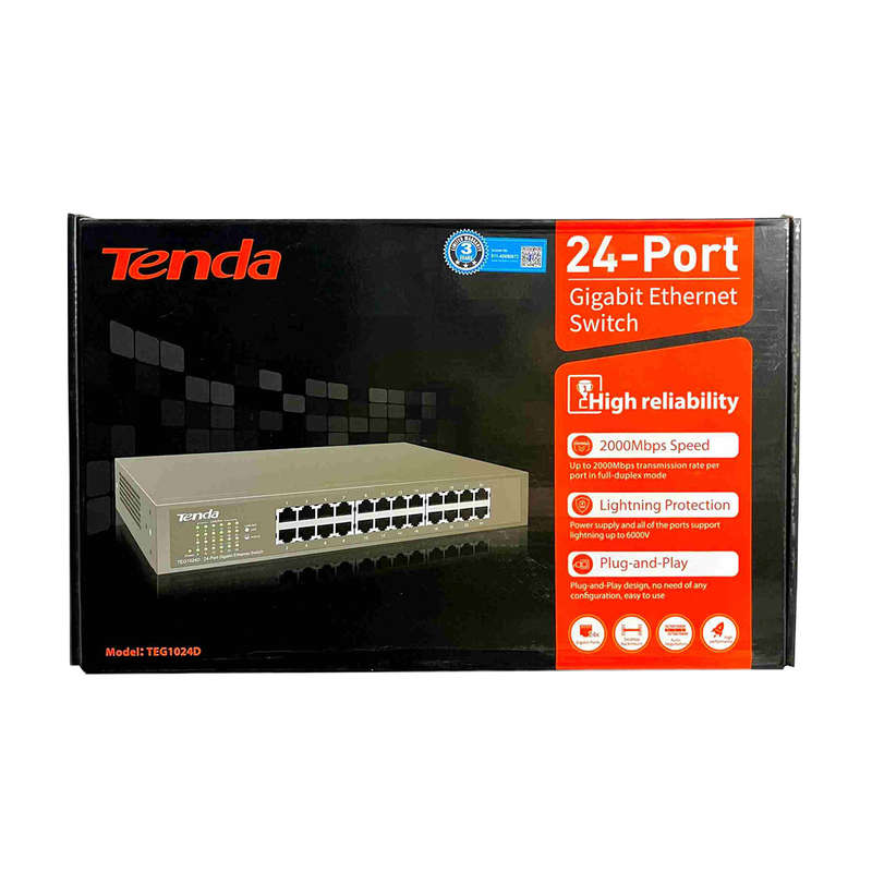 Tenda 24-port Gigabit Ethernet Desktop/Rackmount Switch