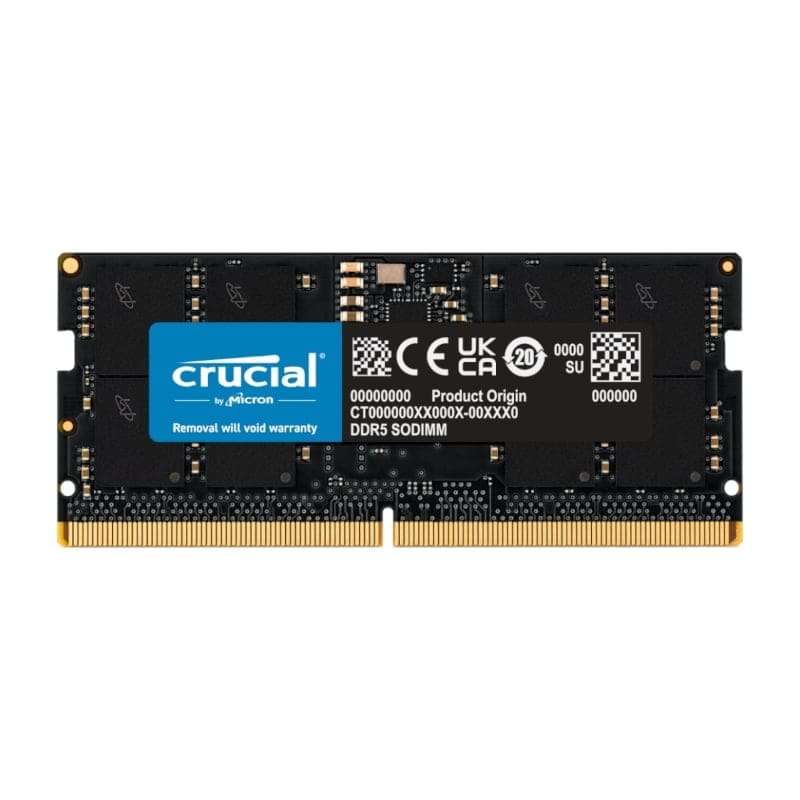 48GB Crucial 5600MHz DDR5 SODIMM Notebook Memory