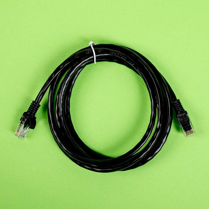 Gizzu Cat6 UTP Fly Lead Ethernet Network Cable 2m  Black