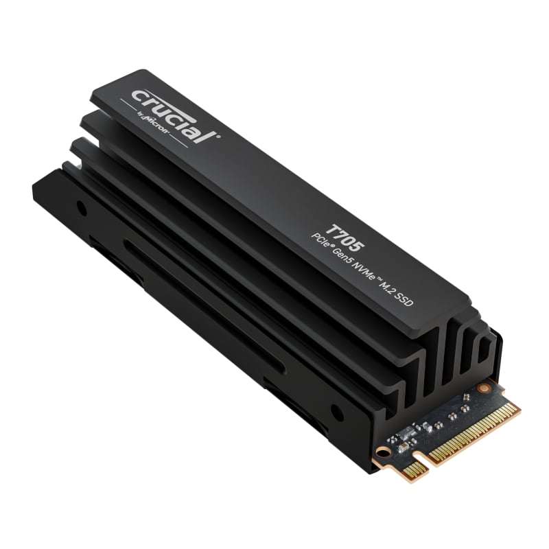 4TB Crucial T705 M.2 NVMe Gen5 with Heatsink NAND SSD
