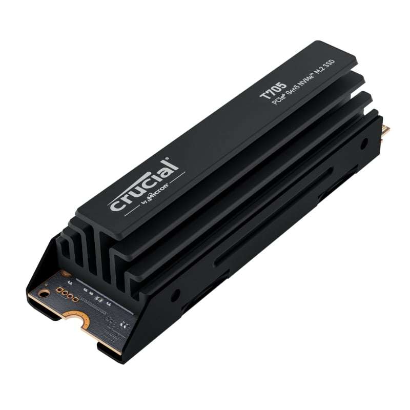 4TB Crucial T705 M.2 NVMe Gen5 with Heatsink NAND SSD