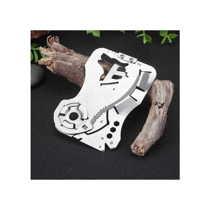 DZI EDC 9 in 1 Stainless Steel Multi Function Card/Pocket Tool
