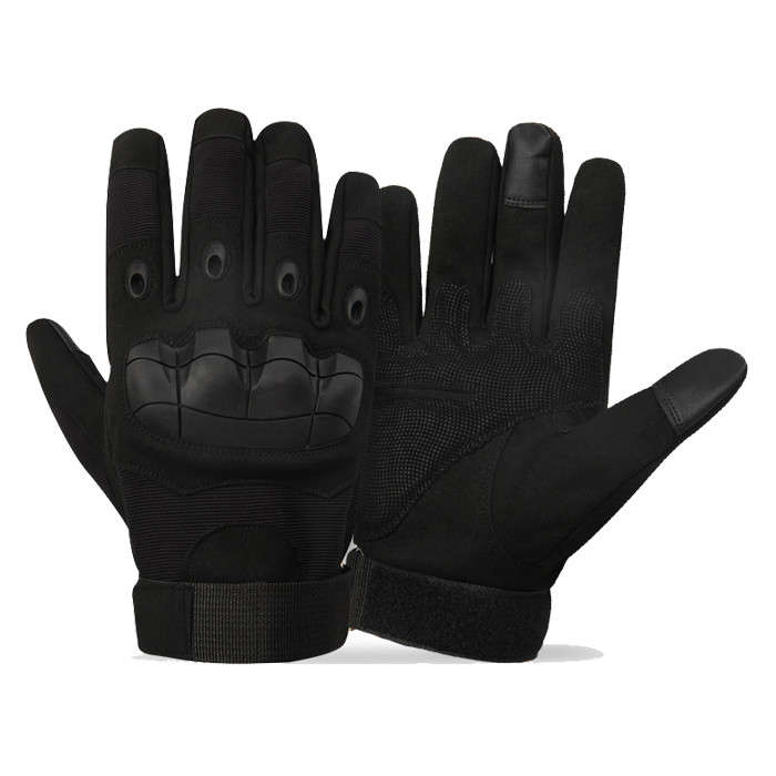 TacSpec Basic Hard Knuckle Tactical Gloves - Various Black XL