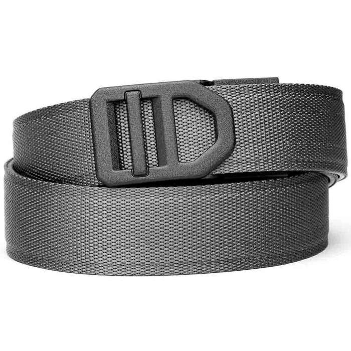 Kore EDC Reinforced Tactical Ratcheting Gun Belt with X5 Buckle - Grey - 24" - 54"
