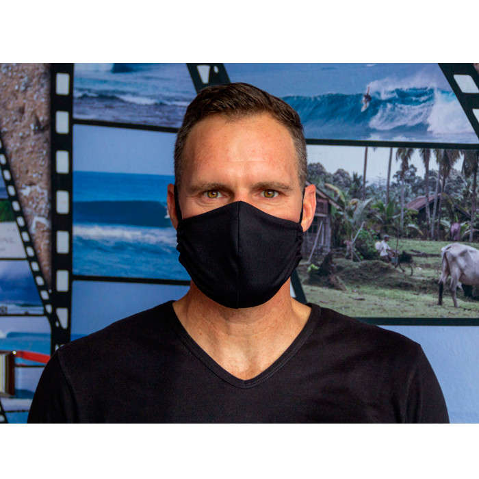 Reuseable and Washable Polyester Face Mask with Filter - Black