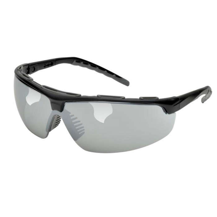 Elvex Denali Ballstic Glasses AF/PC Lens, Black Frame w/Grey Soft Accents - Grey