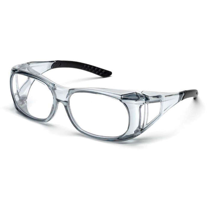 Elvex OVR-Spec II HC/PC Dual Lens, Fits Over Most Medium Rx Eyewear (Up to 145mm) - Clear