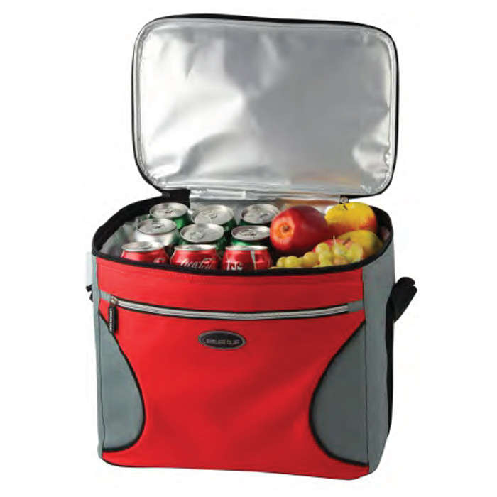 Leisure Quip 30 Can Soft Cooler Bag Grey / Red