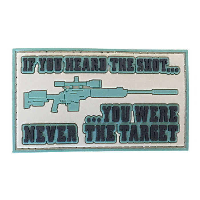 TacSpec "Heard the Shot" PVC Velcro Patch
