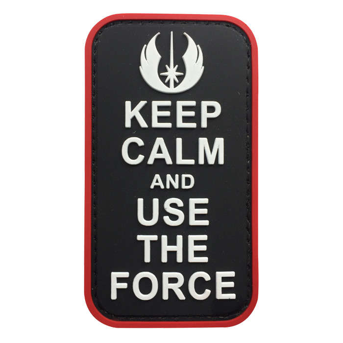 TacSpec "Keep Calm and Use the Force" PVC Velcro Patch