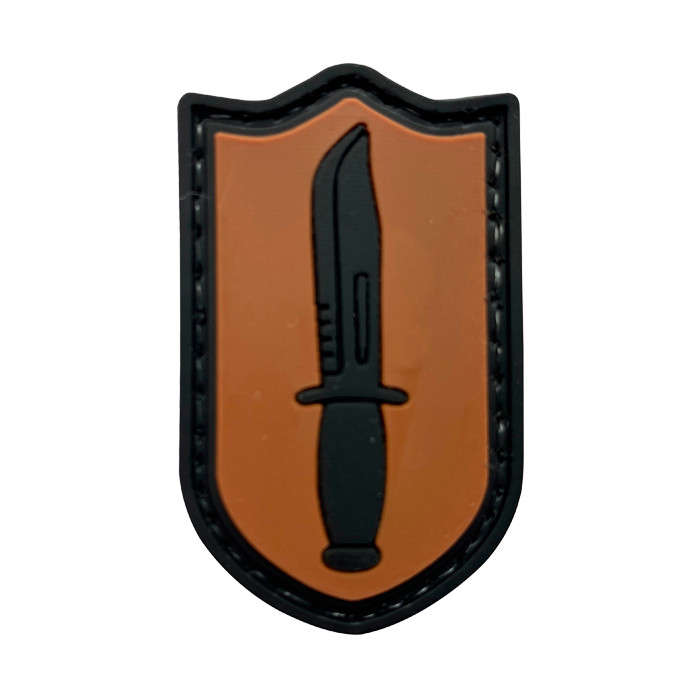 TacSpec "Dagger" PVC Velcro Patch - Tan