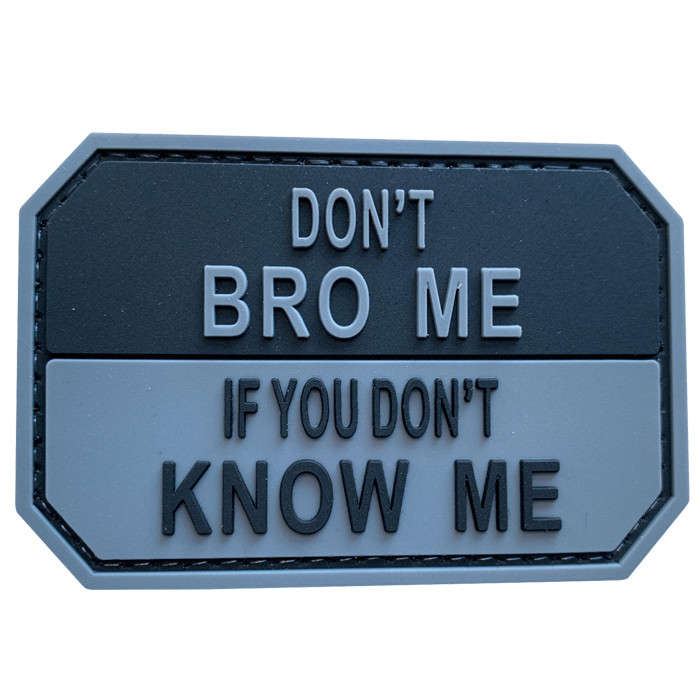 TacSpec "Don't Bro Me" PVC Velcro Patch