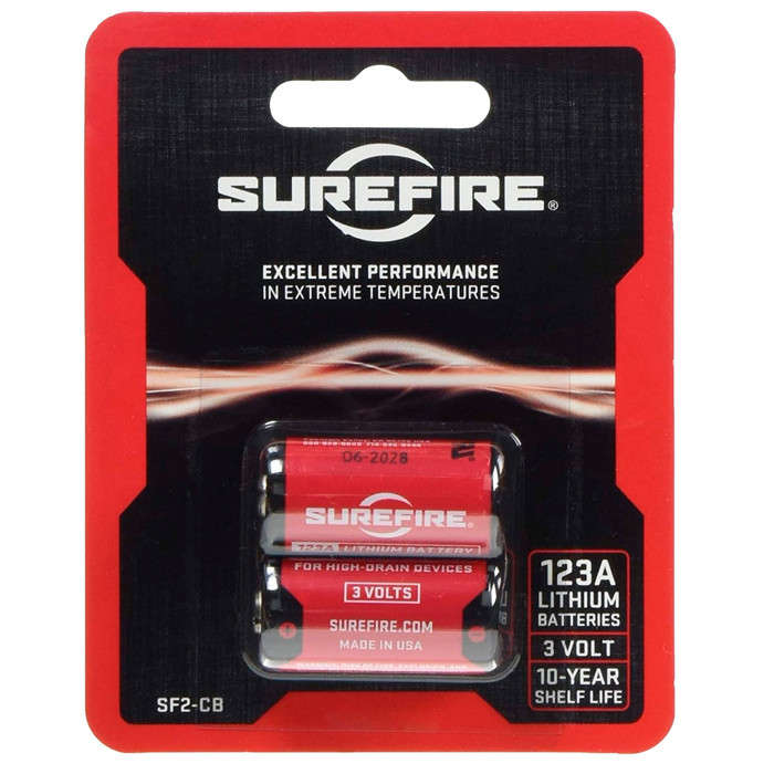 SureFire SF123A 3v Batteries - Pack of 2