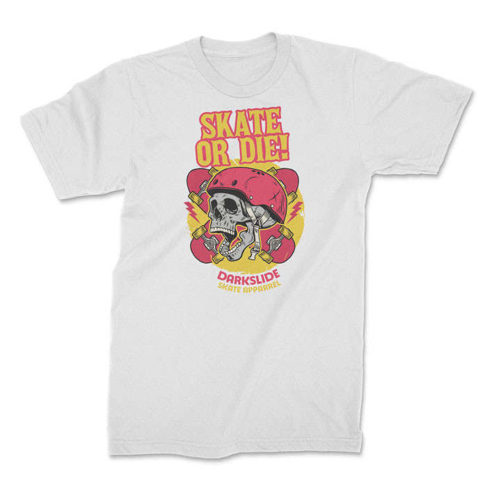 TON "Skate or Die" Unisex Premium T-Shirt - White 4XL