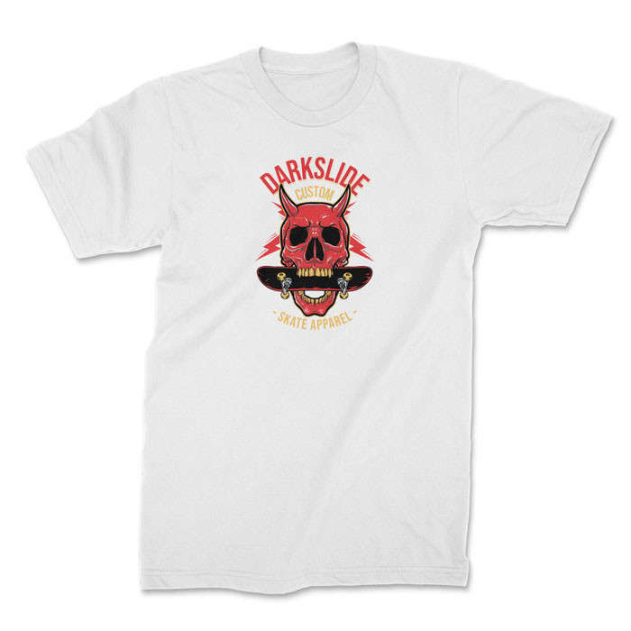 TON "Darkslide Red Skull" Unisex Premium T-Shirt - White 4XL