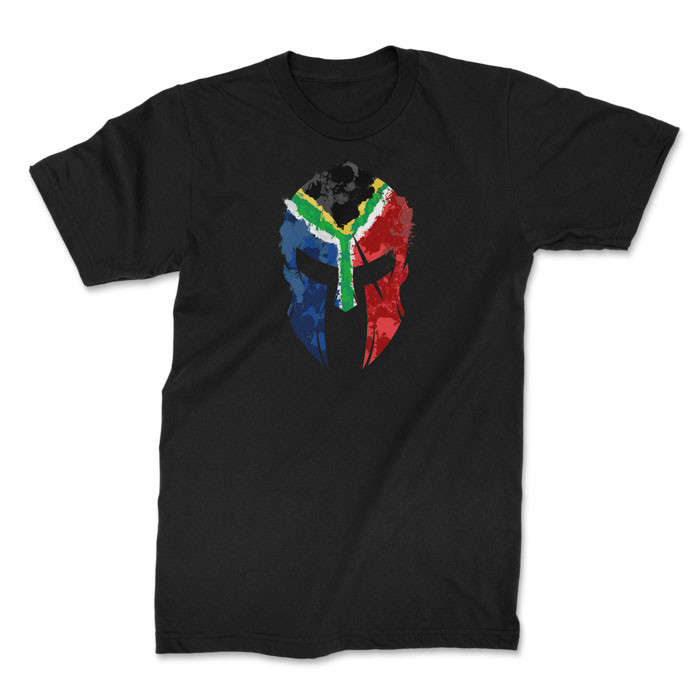 TON "SA Flag Spartan" Unisex Premium T-Shirt - Black XL