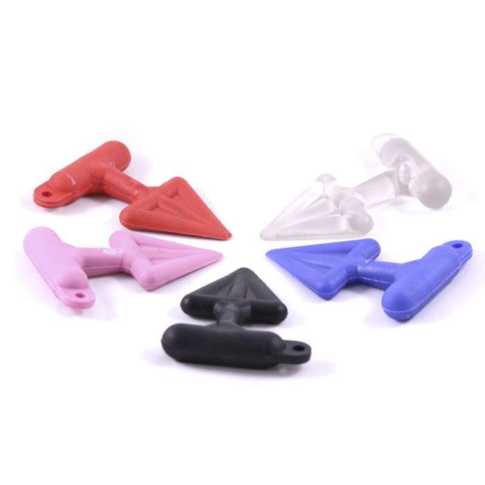 DZI Key Ring Baton - Polymer - Various Colours