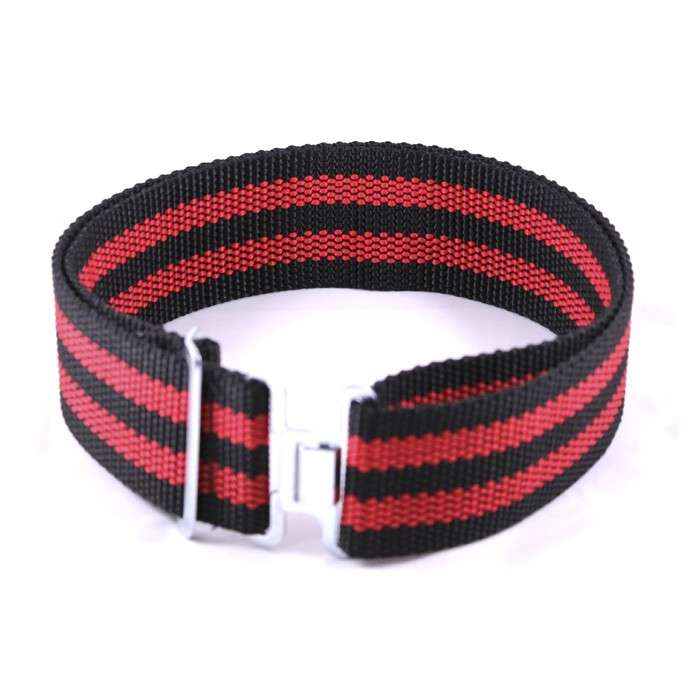 Security Web Belt - Striped Navy/Red