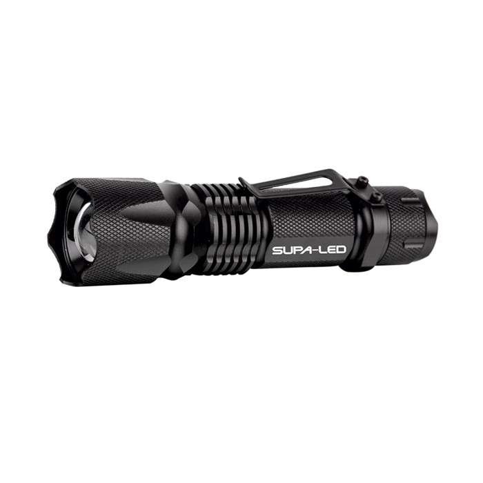 Supa LED Bobcat 300 Lumen 3W LED Tactical Flashlight w/Clip 1 x AA