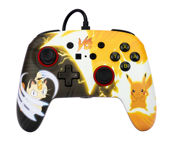 PowerA Enhanced Wired Nintendo Switch Controller - Pikachu VS Meowth