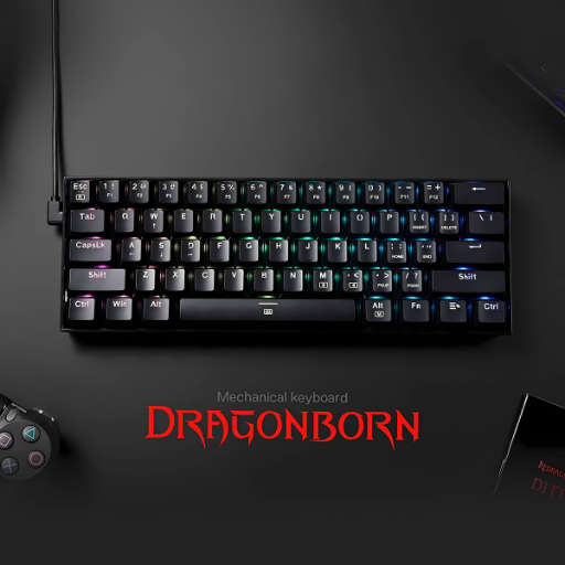 Redragon Dragonborn Wired 61-Key Mechanical Keyboard
