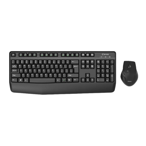 WINX DO Essential Wireless Keyboard and Mouse Combo - Black