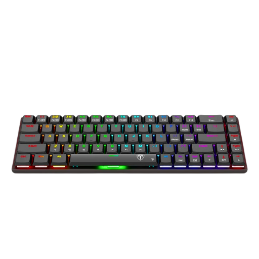 T-Dagger Kiva 68Key Blue Switch RGB Low Profile Mechanical Gaming Keyboard  Black