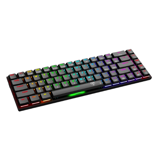 T-Dagger Kiva 68Key Blue Switch RGB Low Profile Mechanical Gaming Keyboard  Black