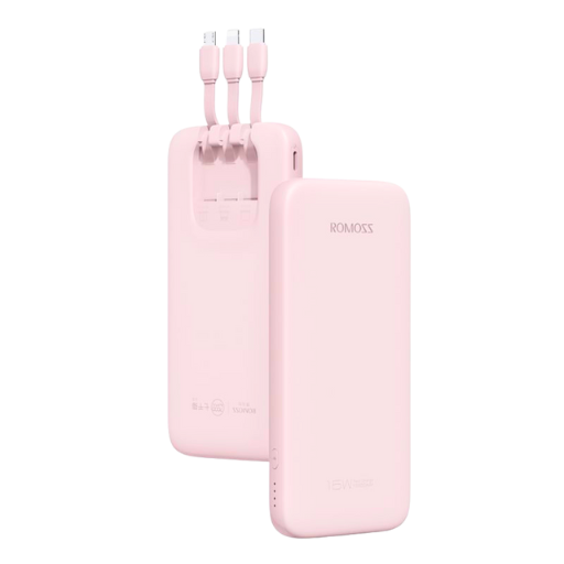 Romoss 10000mAh Fast Charging Power Bank - Pink
