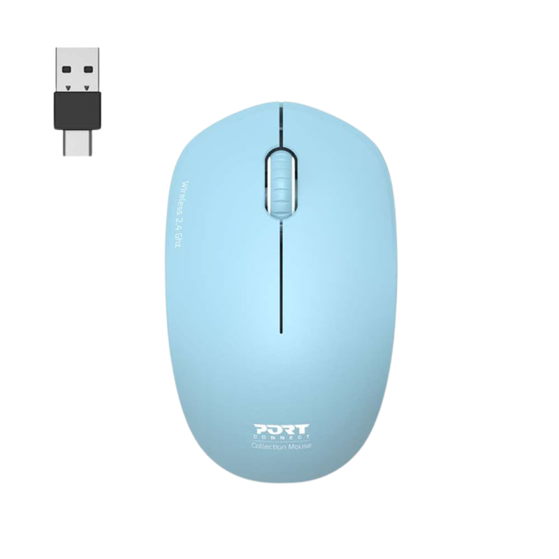 Port 2.4Ghz Wireless Mouse - Azure