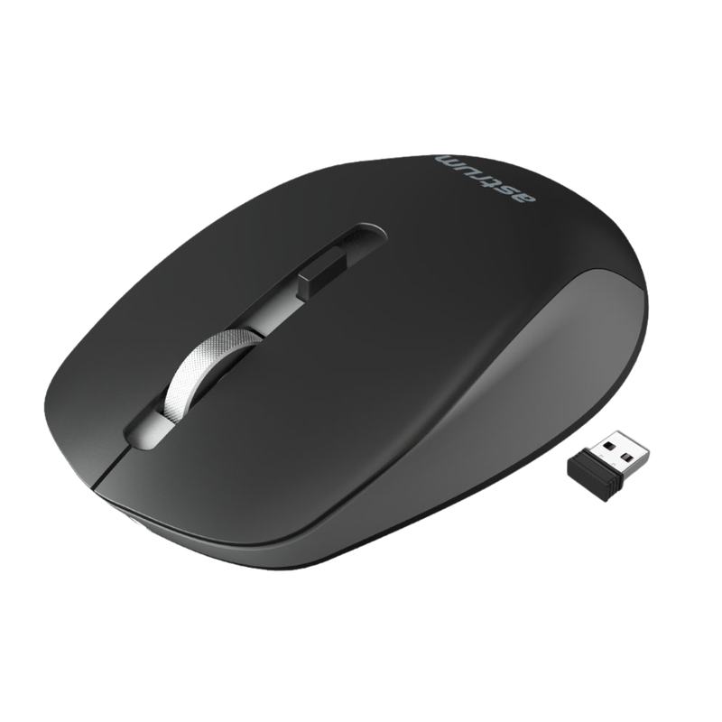 Astrum Rechargeable Wireless Mouse - Black/Grey