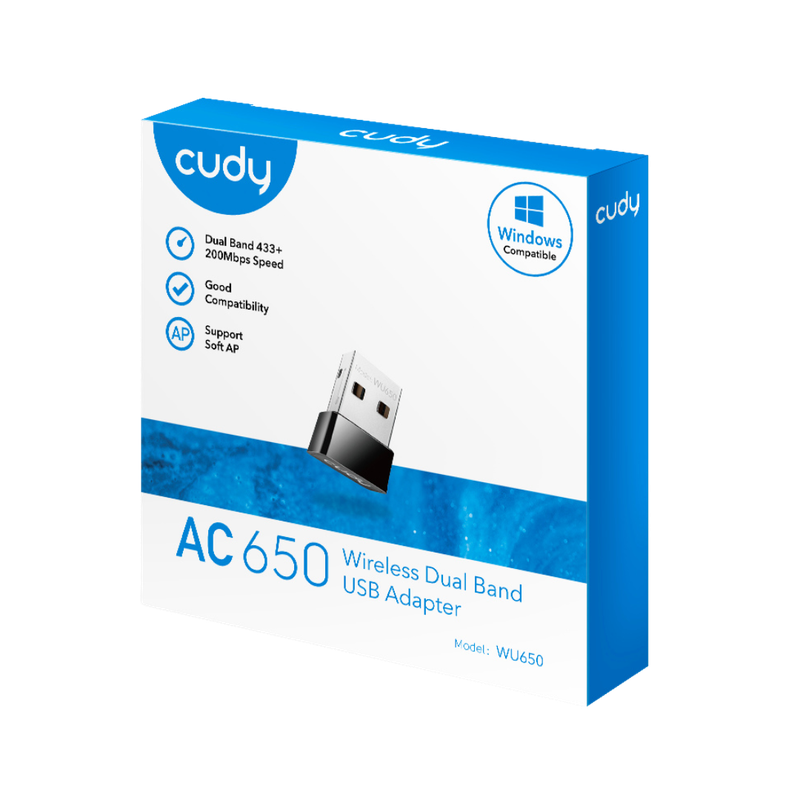 Cudy 650Mbps High Gain WiFi USB3.0 Adapter