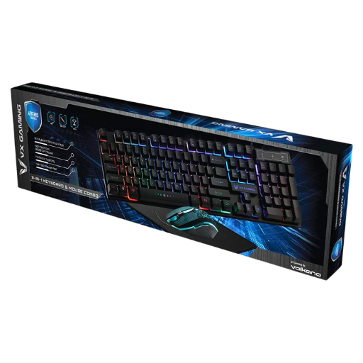 Volkano VX Gaming 3-in-1 Keyboard & Mouse Combo (KB, Mouse, Mousepad)