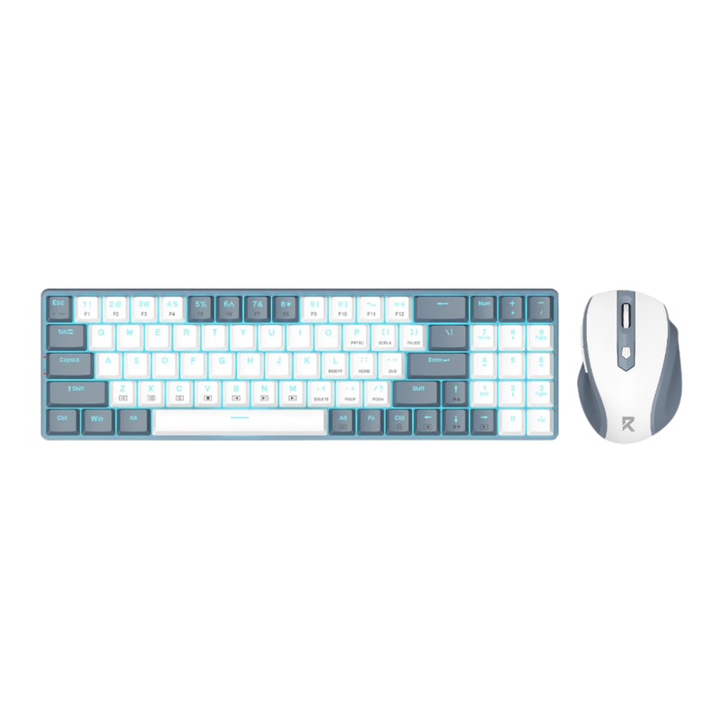 Redragon Wireless Keyboard and Mouse Combo  Grey/White