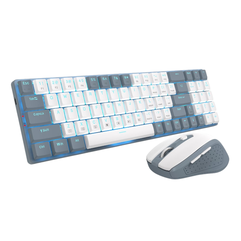 Redragon Wireless Keyboard and Mouse Combo  Grey/White