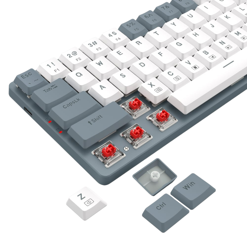 Redragon Wireless Keyboard and Mouse Combo  Grey/White