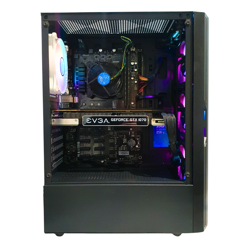 High-Performance Gaming PC  i5-9400F, GTX 1070 8GB, 16GB RAM, 256GB SSD  1080p/1440p Ready