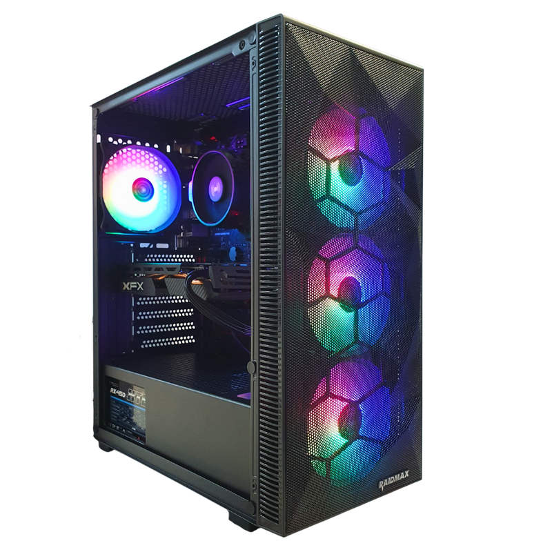 Ryzen 3 2200G Gaming PC with RX 580 8GB  8GB RAM, 240GB SSD  1080p Gaming Performance