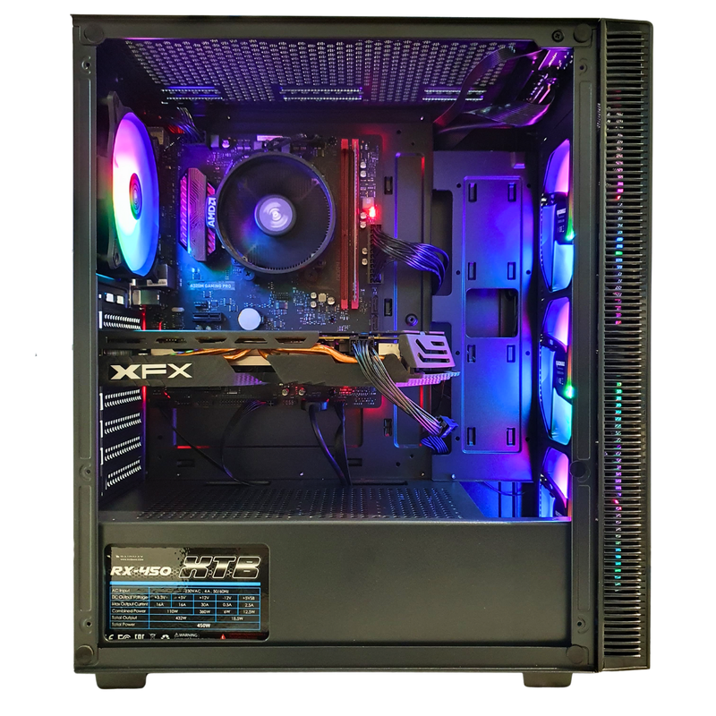 Ryzen 3 2200G Gaming PC with RX 580 8GB  8GB RAM, 240GB SSD  1080p Gaming Performance