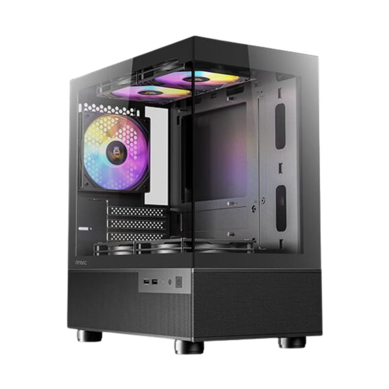Antec CX200M Elite Micro-ATX | ITX RGB Mini-Tower Gaming Chassis  Black