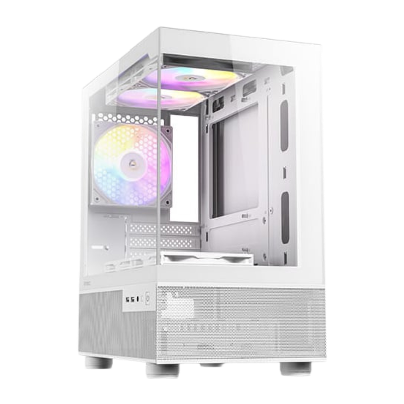 Antec CX200M Elite Micro-ATX | ITX RGB Mini-Tower Gaming Chassis  White